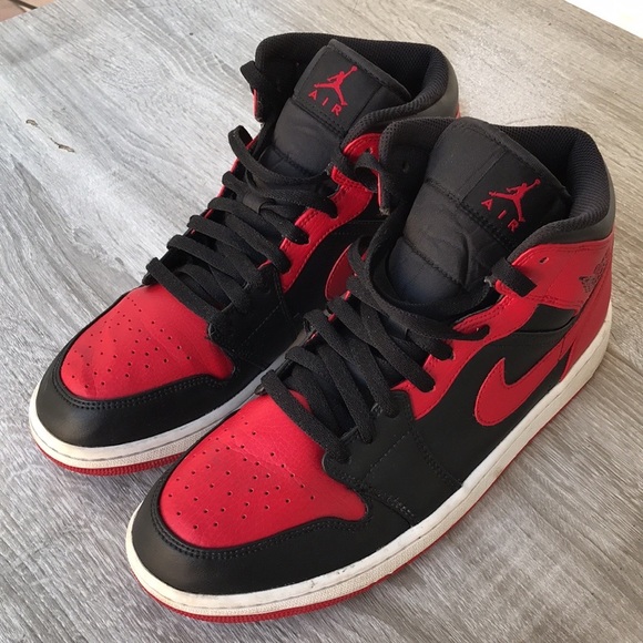 Nike Air Jordan 1s Mid Men's Shoes Sneakers - Picture 5 of 10